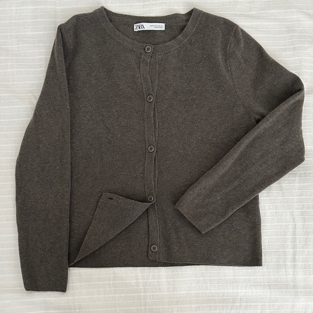 Zara Dark Brown Women's Cardigan